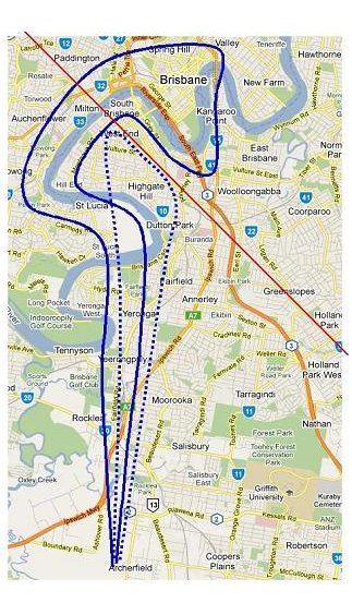 See gallery for fullsize routes Route comparison